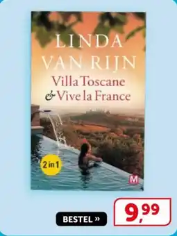 Boekenvoordeel Linda van rijn Villa Toscane & Vive la France aanbieding
