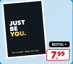 Boekenvoordeel Just be you. Wees jezelf - beter kan niet. aanbieding