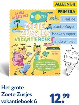 Primera Het grote Zoete Zusjes vakantieboek 6 aanbieding