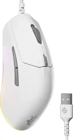 Coolblue SteelSeries Rival 3 Gen 2 Gaming Muis Wit aanbieding