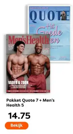 The Read Shop Pakket Quote 7 + Men's Health 5 aanbieding