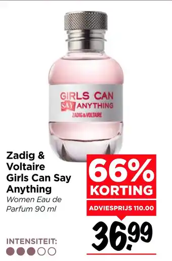 Vomar Voordeelmarkt Zadig & Voltaire Girls Can Say Anything aanbieding