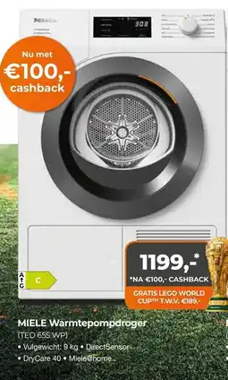 EP Beerepoot Miele warmtepompdroger TED 655 WP aanbieding
