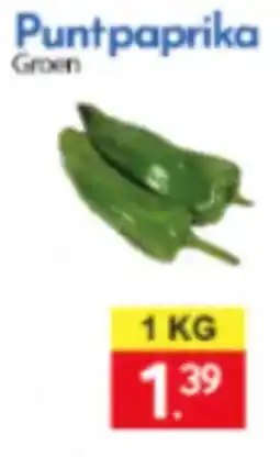 Tanger Markt Punt paprika Groen aanbieding