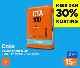 BOUWMAAT CTA100 POEDERLIJM VLOER EN WAND GRIJS aanbieding