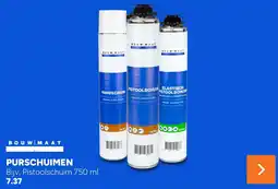 BOUWMAAT Purschuimen aanbieding