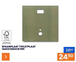 BOUWMAAT Spaanplaat toiletplaat aanbieding