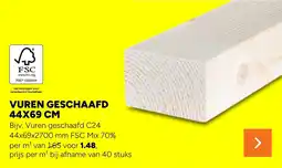 BOUWMAAT Vuren Geschaaafd aanbieding