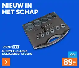 BOUWMAAT Pro-fit bi-metaal classic gatzagenset aanbieding