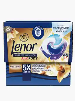 Flink Lenor Pods gouden orchidee wasmiddelcapsules 15st aanbieding