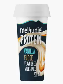Flink Melkunie Protein milkshake vanilla fudge aanbieding