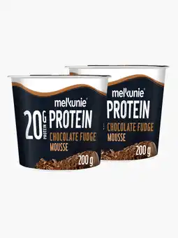 Flink Melkunie Protein Chocolade fudge mousse 200g 2x aanbieding