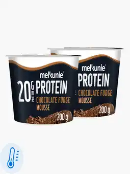 Flink Melkunie Protein Chocolade fudge mousse 200g 2x aanbieding