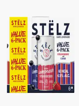 Flink Stëlz Hard Lemonade Strawberry/Cassis 6-pack aanbieding