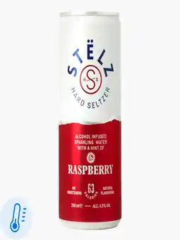 Flink Stëlz Hard Seltzer Raspberry aanbieding