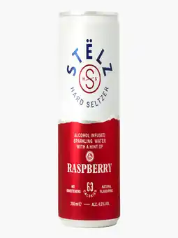 Flink Stëlz Hard Seltzer Raspberry aanbieding