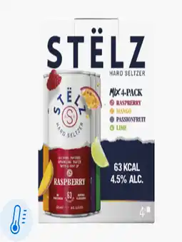 Flink Stëlz Hard seltzer mix 4-pack aanbieding