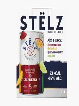 Flink Stëlz Hard seltzer mix 4-pack aanbieding