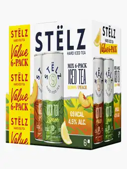 Flink Stëlz Value Hard Iced Tea Lemon Peach 6-pack aanbieding