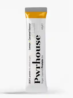 Flink pwrhouse Vegan protein bar 26% lemon caramel aanbieding