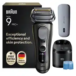 Wehkamp Braun Series 9 PRO+ elektrisch scheerapparaat - inclusief SmartCare Center - 9675CC - grafiet aanbieding