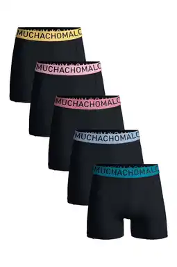 Wehkamp Muchachomalo boxershort Solid (set van 5) aanbieding
