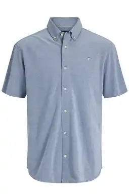 Wehkamp JACK & JONES PREMIUM slim casual overhemd blauw aanbieding