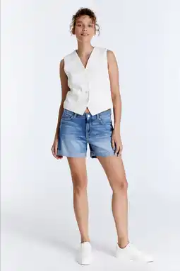 Wehkamp Cup of Joe Denim lowwaist denim short medium blue denim aanbieding
