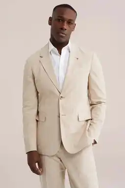 Wehkamp WE Fashion colbert met linnen beige aanbieding