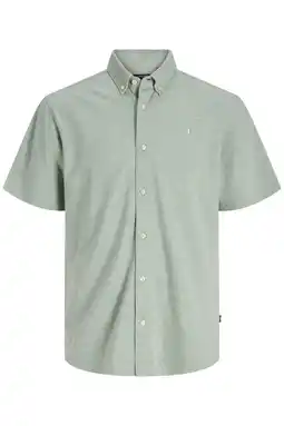 Wehkamp JACK & JONES PREMIUM slim casual overhemd groen aanbieding
