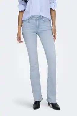 Wehkamp ONLY flared jeans light blue denim aanbieding