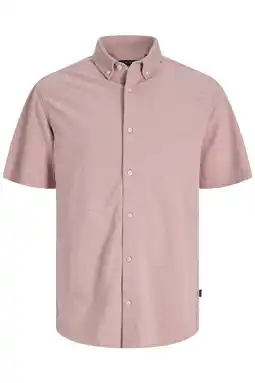 Wehkamp JACK & JONES PREMIUM slim casual overhemd roze aanbieding