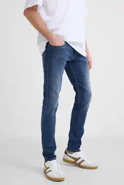 Wehkamp REPLAY ANBASS slim fit jeans dark blue aanbieding