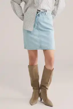 Wehkamp WE Fashion Blue Ridge denim spijkerrok light blue denim aanbieding