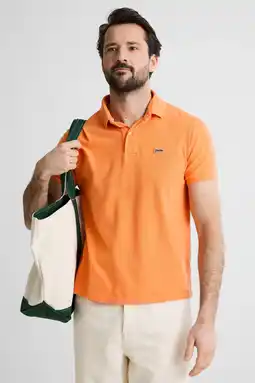 Wehkamp Superdry regular polo oranje aanbieding