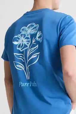 Wehkamp Pure Path regular T-shirt met backprint aanbieding