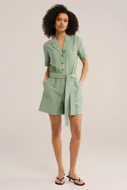 Wehkamp WE Fashion straight playsuit lichtgroen aanbieding
