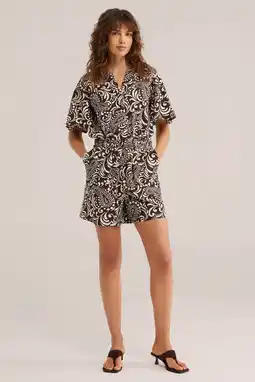 Wehkamp WE Fashion straight playsuit bruin aanbieding