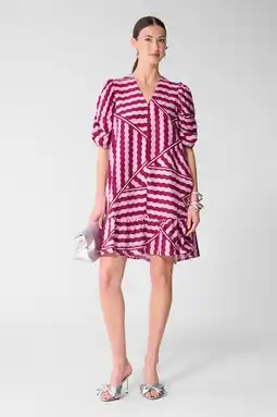 Wehkamp Shoeby viscose korte zomerjurk met print - roze aanbieding
