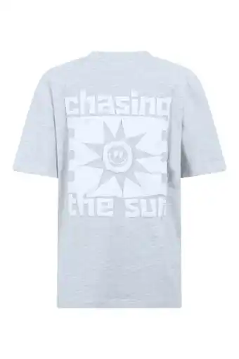 Wehkamp Shoeby T-shirt met backprint - lichtblauw aanbieding