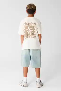 Wehkamp Shoeby T-shirt met backprint - ecru aanbieding