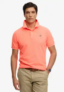 Wehkamp Superdry relaxed polo oranje aanbieding