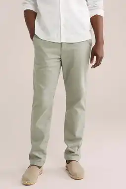 Wehkamp WE Fashion regular chino groen aanbieding