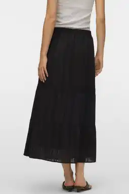 Wehkamp VERO MODA A-lijn rok broderie zwart aanbieding