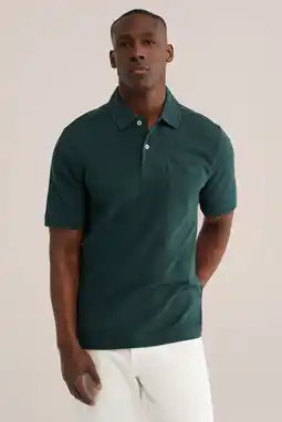 Wehkamp WE Fashion regular polo donkergroen aanbieding
