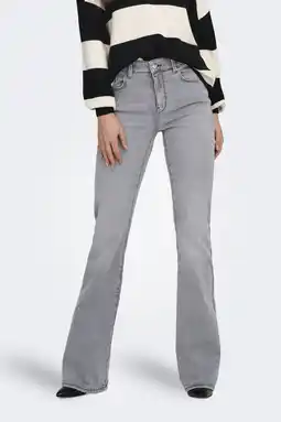 Wehkamp ONLY flared jeans grey denim aanbieding