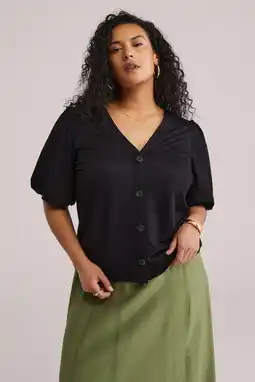 Wehkamp WE Fashion Curve blouse zwart aanbieding