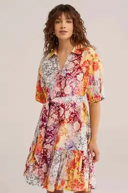 Wehkamp WE Fashion gebloemde blousejurk multi aanbieding