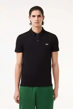 Wehkamp Lacoste slim polo zwart aanbieding