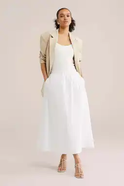 Wehkamp WE Fashion A-lijn rok wit aanbieding
